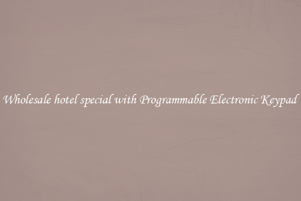 Wholesale hotel special with Programmable Electronic Keypad 
