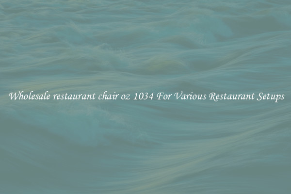 Wholesale restaurant chair oz 1034 For Various Restaurant Setups
