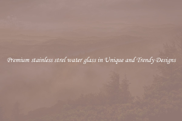 Premium stainless strel water glass in Unique and Trendy Designs