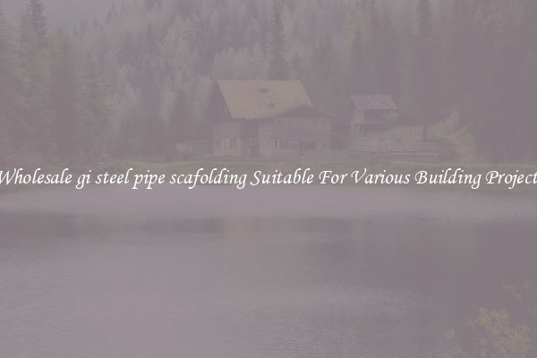 Wholesale gi steel pipe scafolding Suitable For Various Building Projects