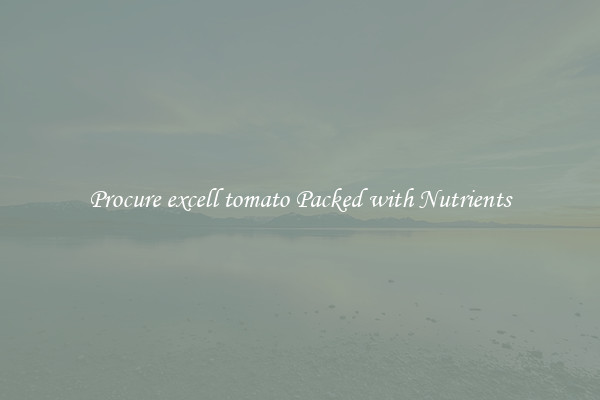 Procure excell tomato Packed with Nutrients