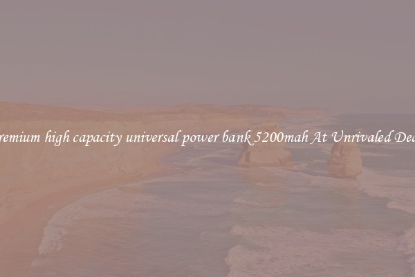 Premium high capacity universal power bank 5200mah At Unrivaled Deals
