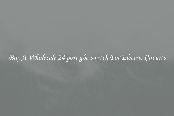 Buy A Wholesale 24 port gbe switch For Electric Circuits